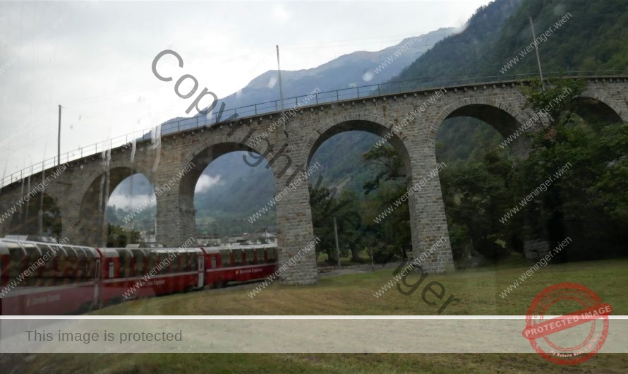 Mit dem Bernina Express nach Lugano